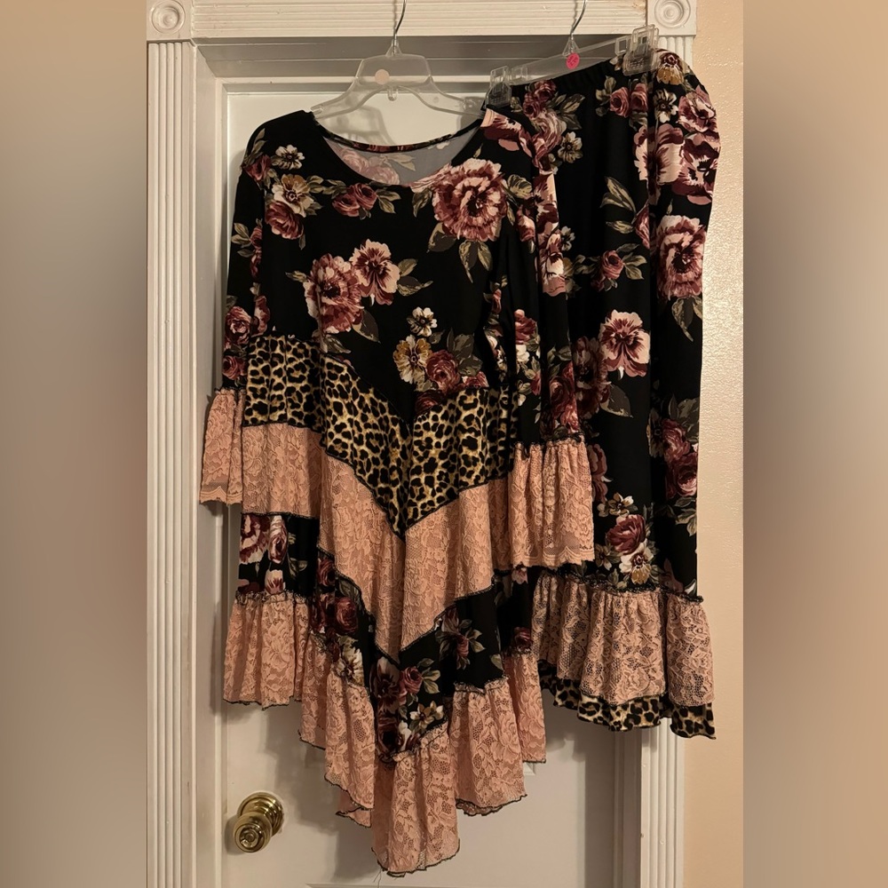 Custom top and skirt
